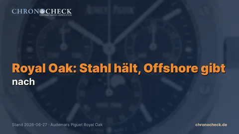 Audemars Piguet Royal Oak: Der Stahl hält, der Offshore-Chrono gibt nach